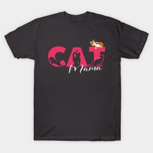 Cat Mama Cat Lovers T-Shirt
